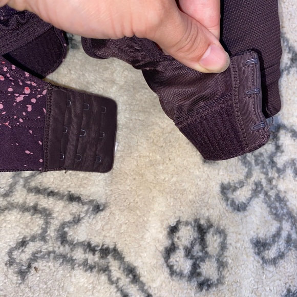 Syrokan 32H High Impact Sports Bra ⭐️⭐️⭐️⭐️⭐️ purple paint splatter Velcro strap - Picture 4 of 9